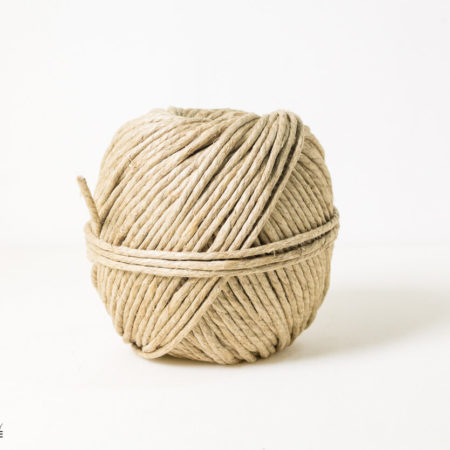 pelote de corde à guinder 100% lin brun (corde à ressort)