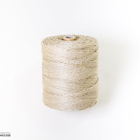 Corde à piquer 100% lin brun