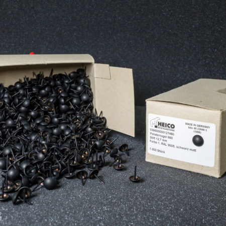 Clous décoratifs noir mat 11 mm
