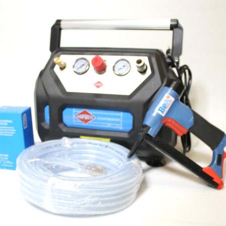 Kit compresseur + agrafeuse Bea type 71+ tuyau + boite d'agrafe