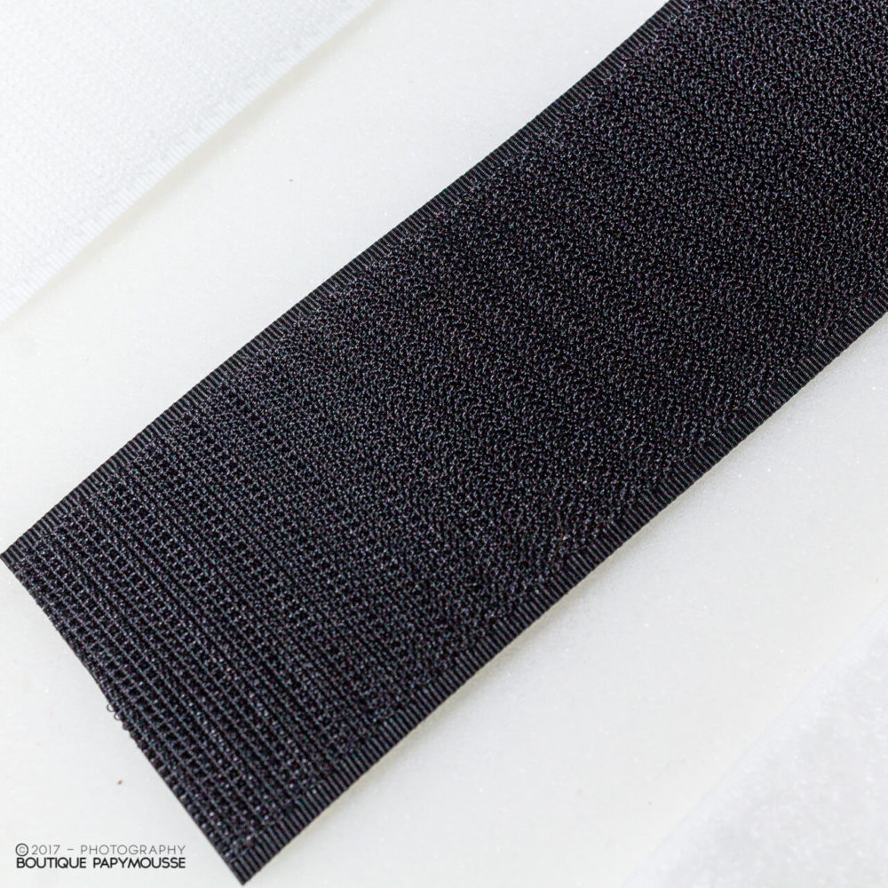 Velcro mâle-femelle noir ou blanc – Image 3