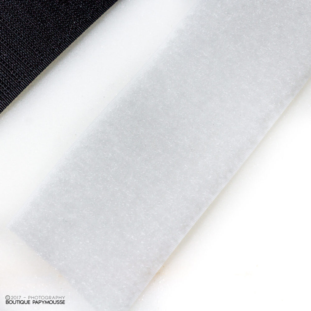 Velcro mâle-femelle noir ou blanc – Image 5