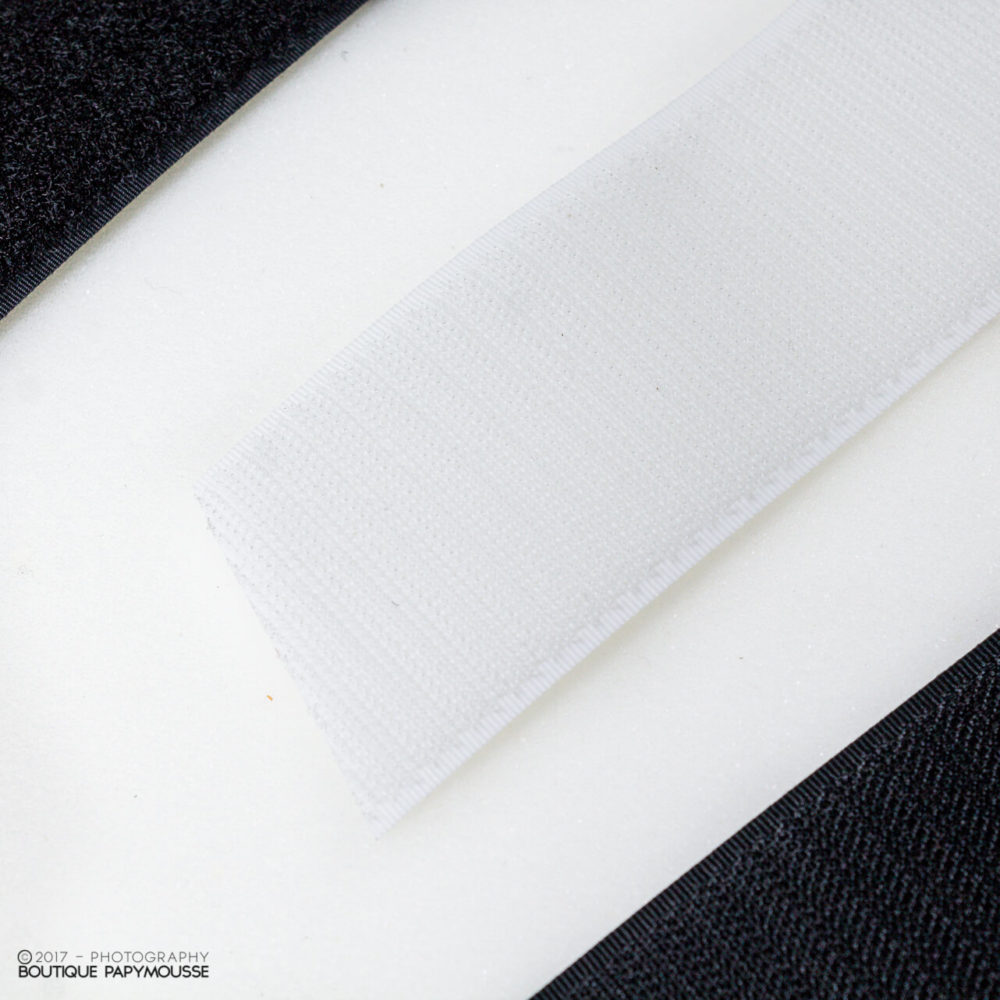 Velcro mâle-femelle noir ou blanc – Image 4