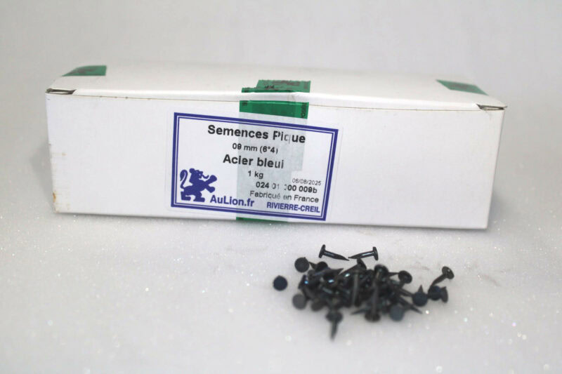 semences pique 9mm acier bleui